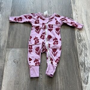 Bonds Pink Floral Kids Footie